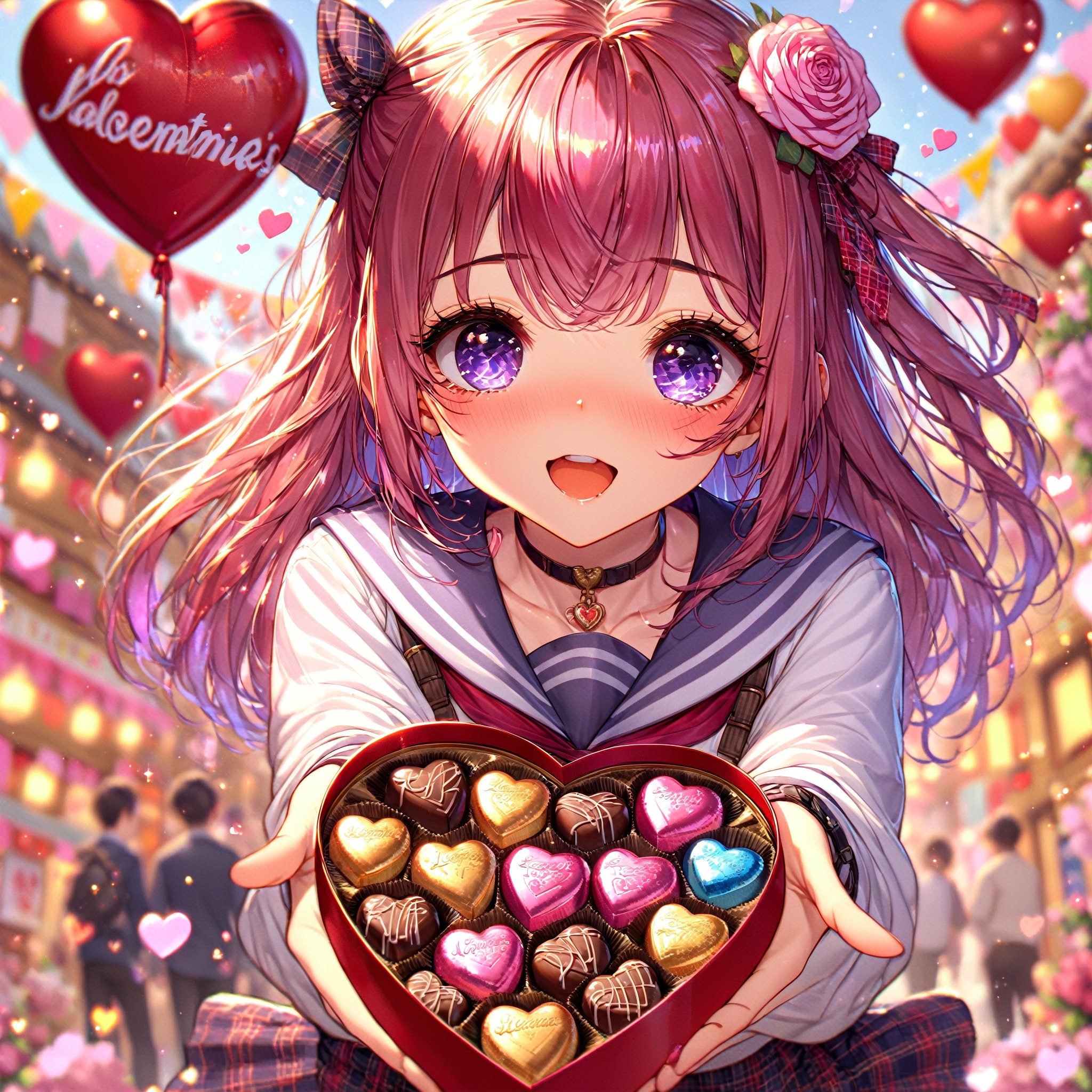 absurdres,highres,ultra detailed BREAK
girl,valentines