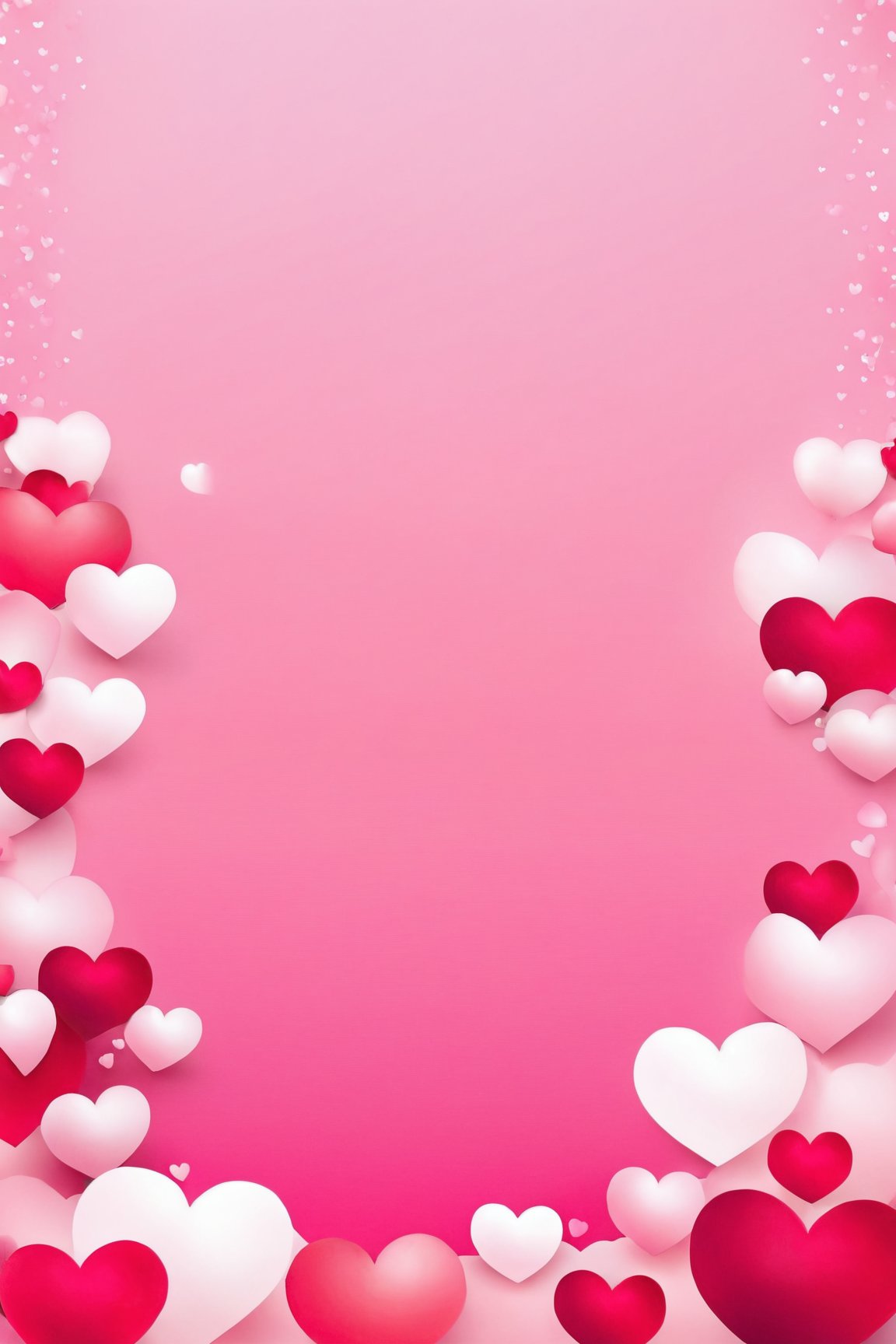 AiArtV,Valentines Day, simple background,heart,gradient,gradient background,no humans,pink background,pink theme,heart background