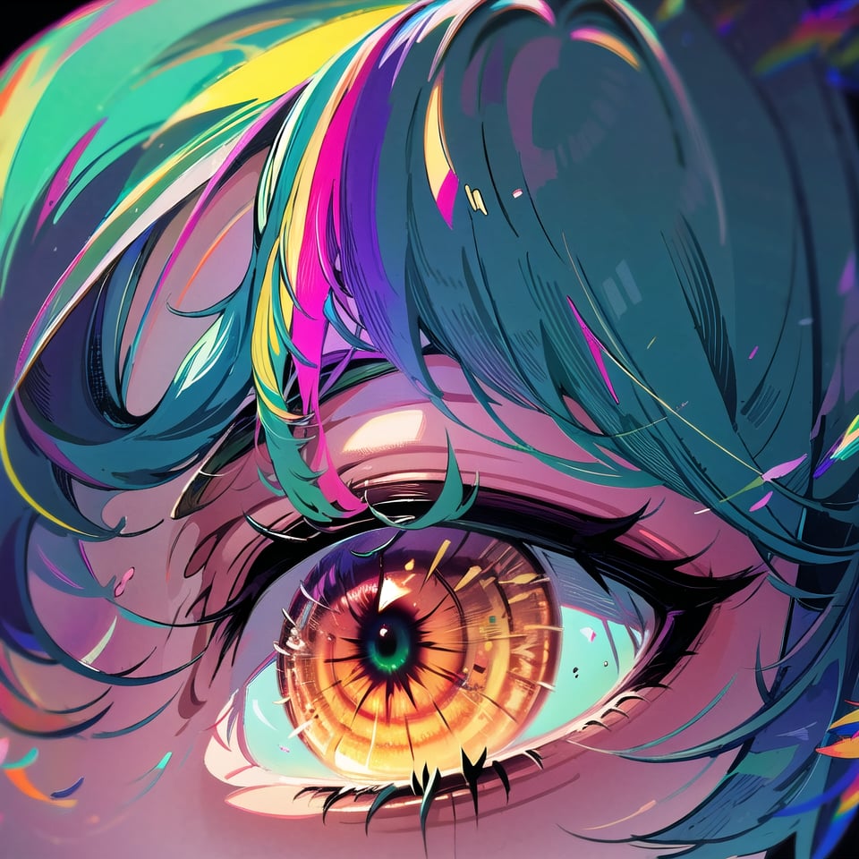 (masterpiece), (detailed), eyes, rainbow_pupils, enchant~eye