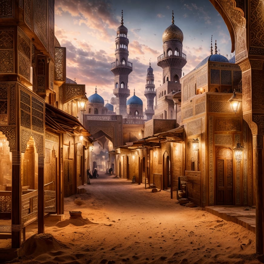 (masterpiece:1.2), (best quality,:1.2), 8k, HDR, ultra detailed, ((photorealistic)), professional light, cinematic lighting, fashion photography, ambient lighting, ((perfect hands)), <lora:detail_slider_v4:2.5>, ArTo, a medieval fantasy arabian city seen from the desert, <lora:ArabianTown-10:0.8>, epiCPhoto