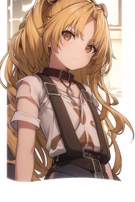 yuzukikatagiri, <lora:yuzuki katagiri s1-lora-nochekaiser:1>,yuzuki katagiri, long hair, bangs, blonde hair, twintails, (brown eyes:1.5), (parted bangs:1.5),BREAK skirt, shirt, thighhighs, white shirt, short sleeves, black skirt, collar, single thighhigh, argyle,BREAK outdoors,BREAK looking at viewer, (cowboy shot:1.5),BREAK <lyco:GoodHands-beta2:1>, (masterpiece:1.2), best quality, high resolution, unity 8k wallpaper, (illustration:0.8), (beautiful detailed eyes:1.6), extremely detailed face, perfect lighting, extremely detailed CG, (perfect hands, perfect anatomy),