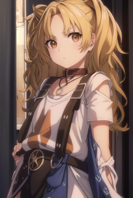 yuzukikatagiri, <lora:yuzuki katagiri s1-lora-nochekaiser:1>,yuzuki katagiri, long hair, bangs, blonde hair, twintails, (brown eyes:1.5), (parted bangs:1.5),BREAK skirt, shirt, thighhighs, white shirt, short sleeves, black skirt, collar, single thighhigh, argyle,BREAK outdoors,BREAK looking at viewer, (cowboy shot:1.5),BREAK <lyco:GoodHands-beta2:1>, (masterpiece:1.2), best quality, high resolution, unity 8k wallpaper, (illustration:0.8), (beautiful detailed eyes:1.6), extremely detailed face, perfect lighting, extremely detailed CG, (perfect hands, perfect anatomy),