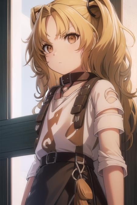 yuzukikatagiri, <lora:yuzuki katagiri s1-lora-nochekaiser:1>,yuzuki katagiri, long hair, bangs, blonde hair, twintails, (brown eyes:1.5), (parted bangs:1.5),BREAK skirt, shirt, thighhighs, white shirt, short sleeves, black skirt, collar, single thighhigh, argyle,BREAK outdoors,BREAK looking at viewer, (cowboy shot:1.5),BREAK <lyco:GoodHands-beta2:1>, (masterpiece:1.2), best quality, high resolution, unity 8k wallpaper, (illustration:0.8), (beautiful detailed eyes:1.6), extremely detailed face, perfect lighting, extremely detailed CG, (perfect hands, perfect anatomy),