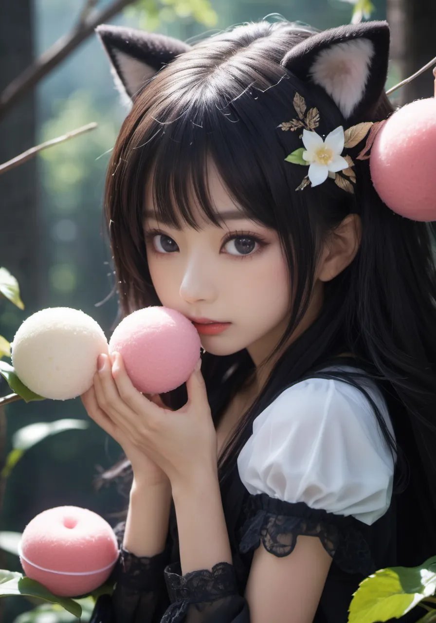 highres,best quality,photo,natural,deep dark fantasy kawaii mochi mochi wani wani panic