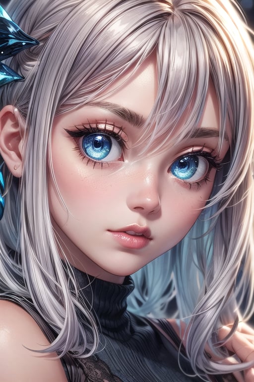 girl, close up, blue eyes, BrgEy