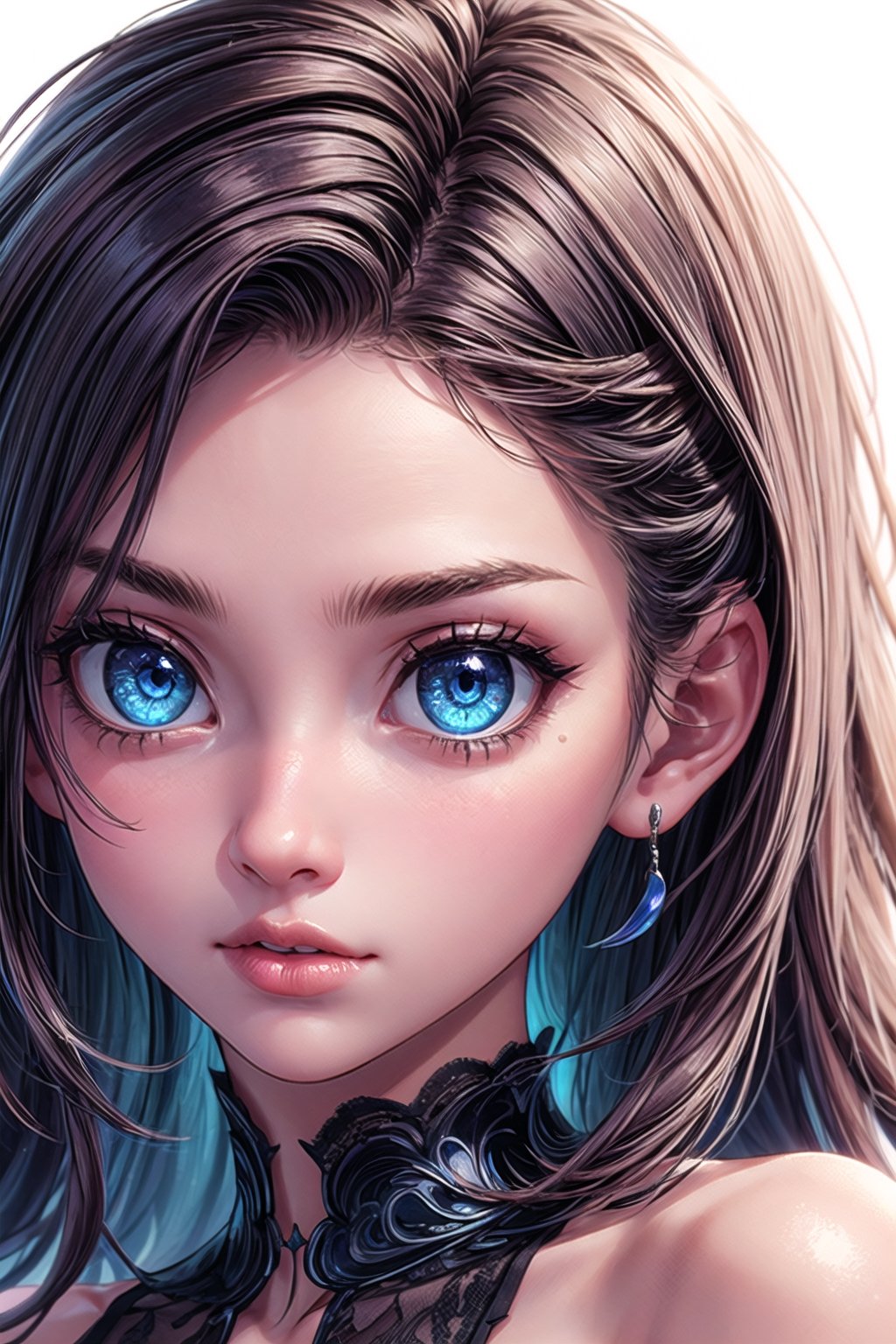 girl, close up, blue eyes, BrgEy