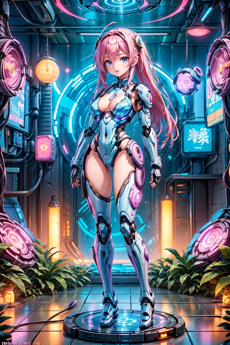 (1girl), solo, perfect figure, Pink hair, long hair, delicate face, Bikini Mecha, Cyberpunk scene, (Mecha Anime Figurine:1.5), (Depth of field:1.2),
(Masterpiece, Best Quality, 8k:1.2), (Ultra-Detailed, Highres, Extremely Detailed, Absurdres, Incredibly Absurdres, Huge Filesize:1.1), (Cyberpunk Style:1.3), By Futurevolab, Neon Lights, Futuristic Cityscape, High-Tech Ambiance. ,Mecha,Mecha Anime Figurine