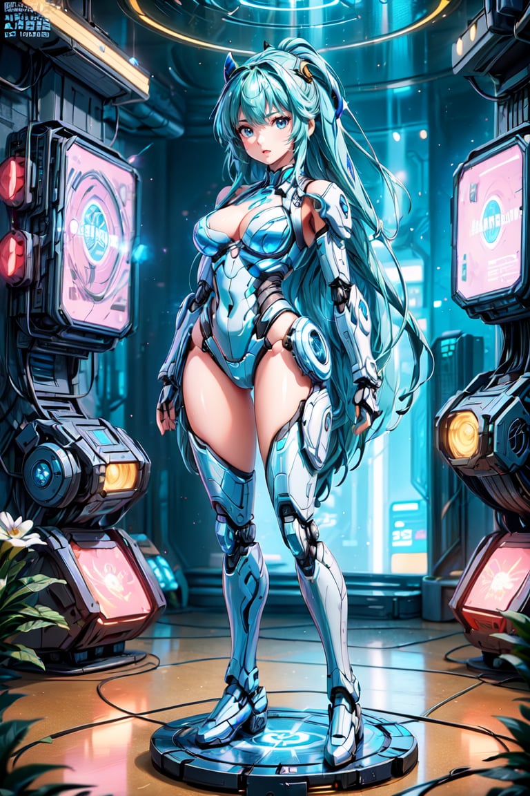 (Cowboy Shot:1.5), (1girl), solo, perfect figure, long hair, delicate face, Bikini Mecha, Cyberpunk scene, (Mecha Anime Figurine:1.5), (Depth of field:1.2),
(Masterpiece, Best Quality, 8k:1.2), (Ultra-Detailed, Highres, Extremely Detailed, Absurdres, Incredibly Absurdres, Huge Filesize:1.1), (Cyberpunk Style:1.3), By Futurevolab, Neon Lights, Futuristic Cityscape, High-Tech Ambiance. ,Mecha,Mecha Anime Figurine