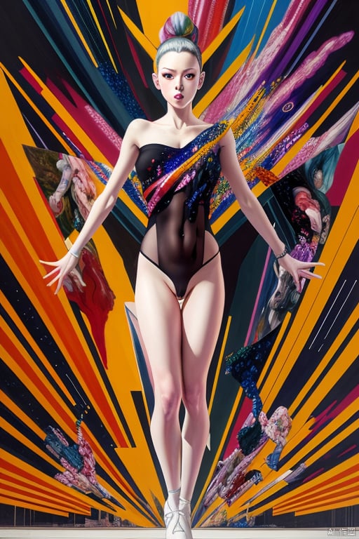 (masterpiece, top quality, best quality, official art, beautiful and aesthetic:1.2),(bare bare shoulders),lotus, semi transparent clothes, (1girl:1.4), (cover art)extreme detailed, (Action painting:1.2),(concretism:1.2),theater dance scene,(hypermaximalistic:1.5),colorful,highest detailed,,nsfw, 