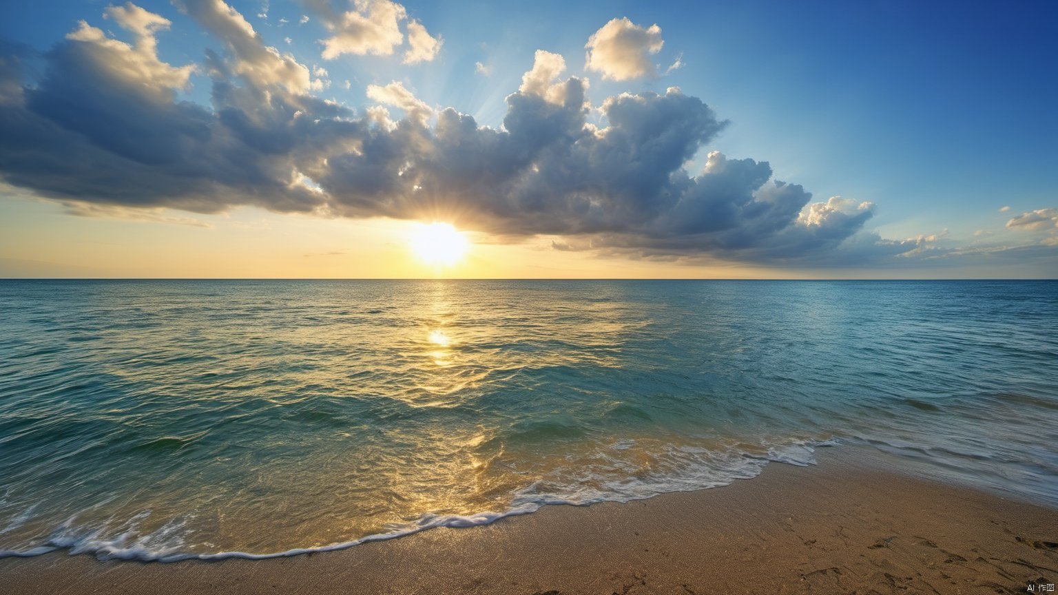  Overlooking,The distant sea,(Ocean 9.9),,(sea 9.9),(beach 1.9),(Representative), (boutique), Ultra HD, water, reflection, masterpiece, true light and shadow, wide Angle, outdoors, sky, day, cloud, water, tree, blue sky, no humans, nature, scenery, SDXL, beach,(Water 99.9),