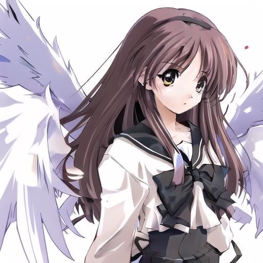 ayaka hizuki,1girl,solo,masterpiece, best quality,wings