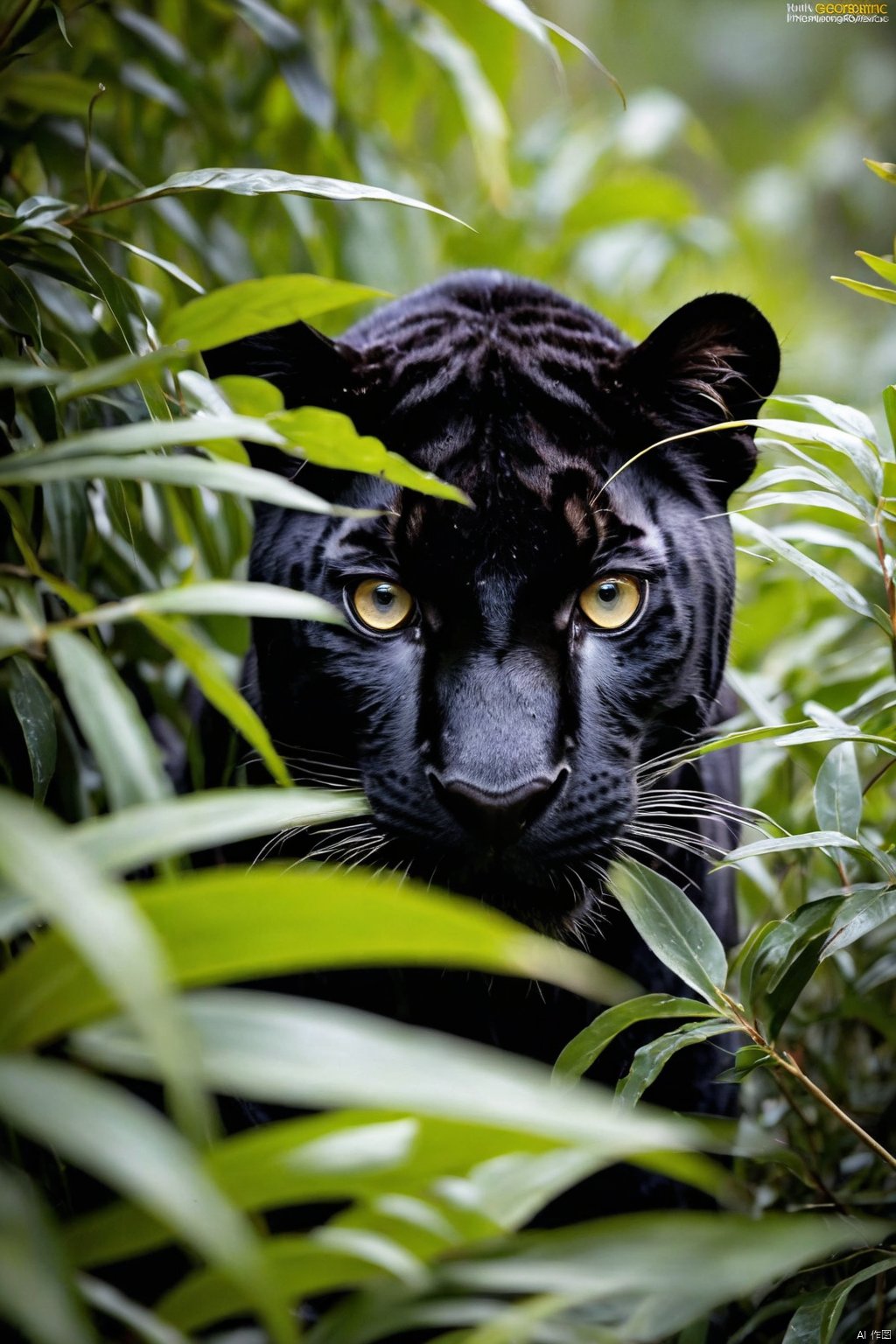  professional macro shot, national geographic photo, national geographic photo shoot, panther face close up hiding behind bushes, evil pupil, hunting the prey, fierce tiger, 
 award winning nature photo, natural beauty, national geographic photography, by Alison Geissler, national geographic photo , bashful expression, bokke, 
 telescopic shot,