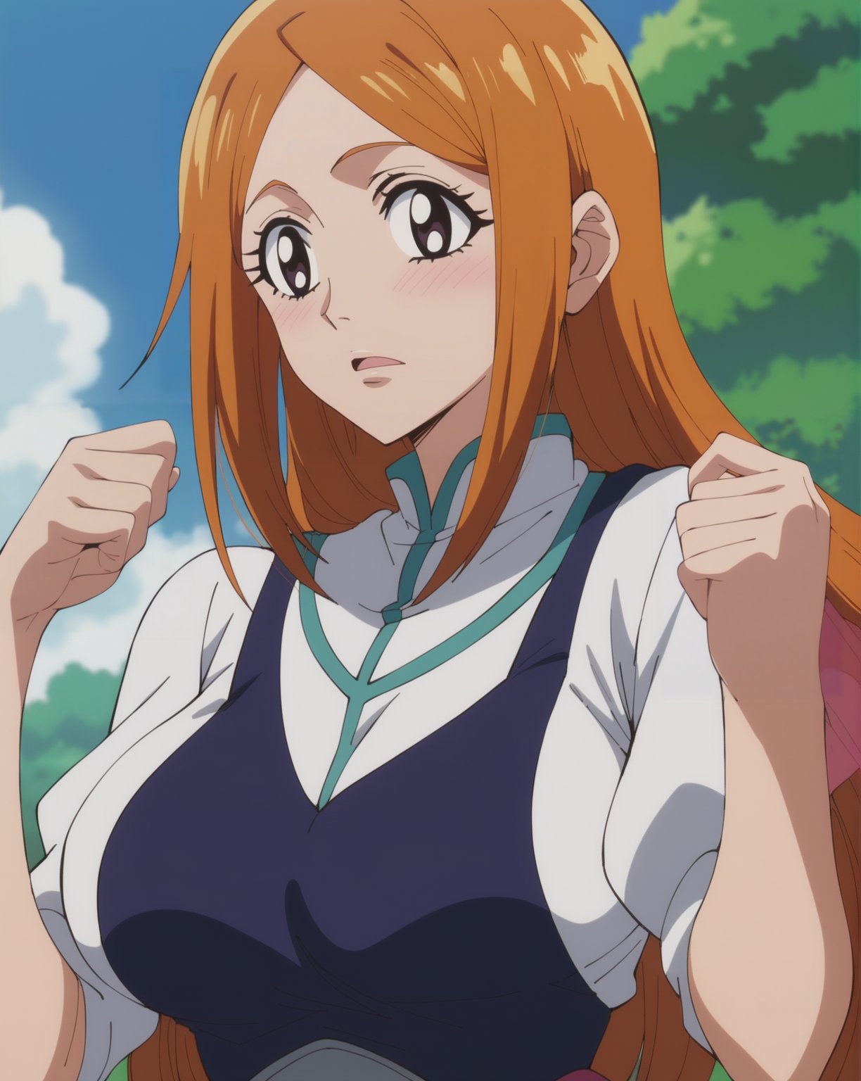 score_9, score_8_up, score_7_up, BREAK source_anime, rating_explicit, uncensored, best quality, masterpiece, anime screencap,source_anime BREAK inoue orihime \(bleach)\ <lora:EggheadStyle-step00001000:0.6> 