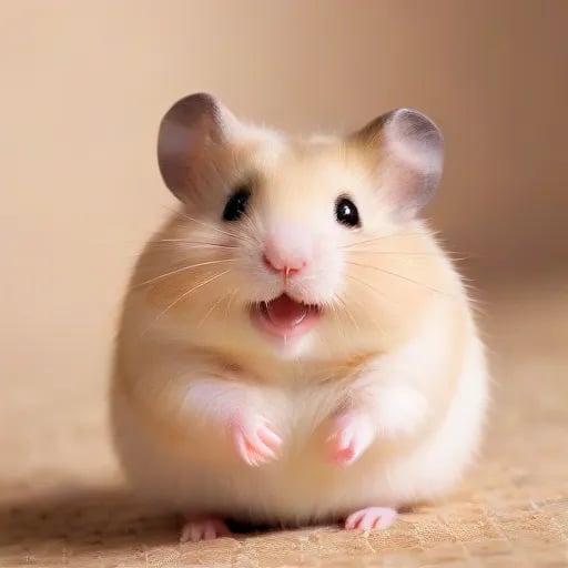 photo of hamster wavingSmiling and cheerful