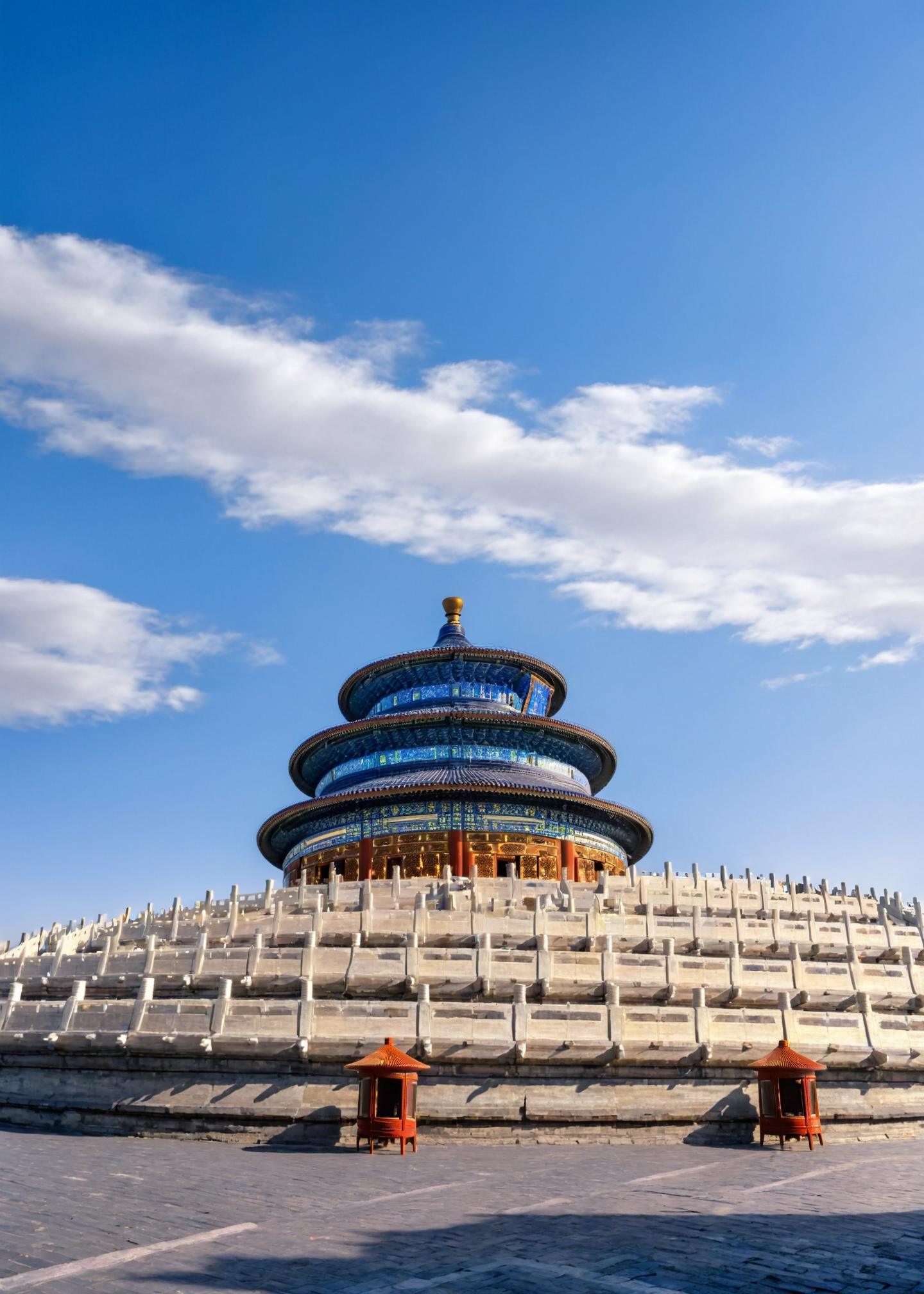 <lora:天坛:1>,temple of heaven,scenery,no humans,sky,blue sky,architecture,day,outdoors,building,east asian architecture,cloud,pillar,cityscape,shadow,city,, masterpiece, best quality,