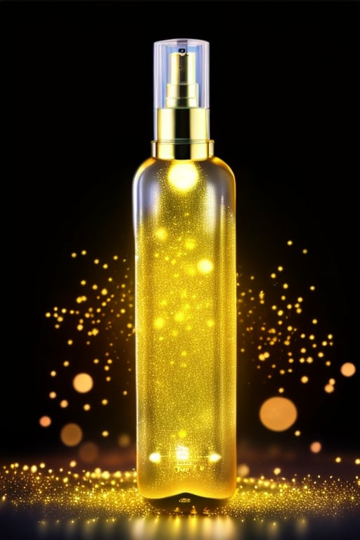 Beautiful glass, glod ssence, gold light, glow, skincare, glass bottle, clear glass bottle