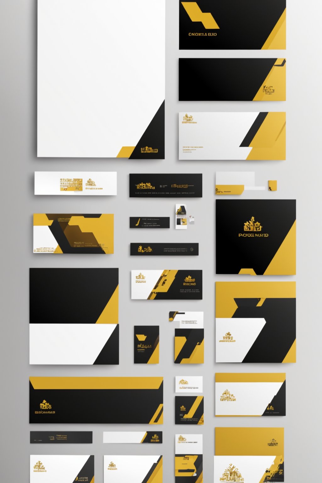 Epic Branding, gold, white, black,photorealistic