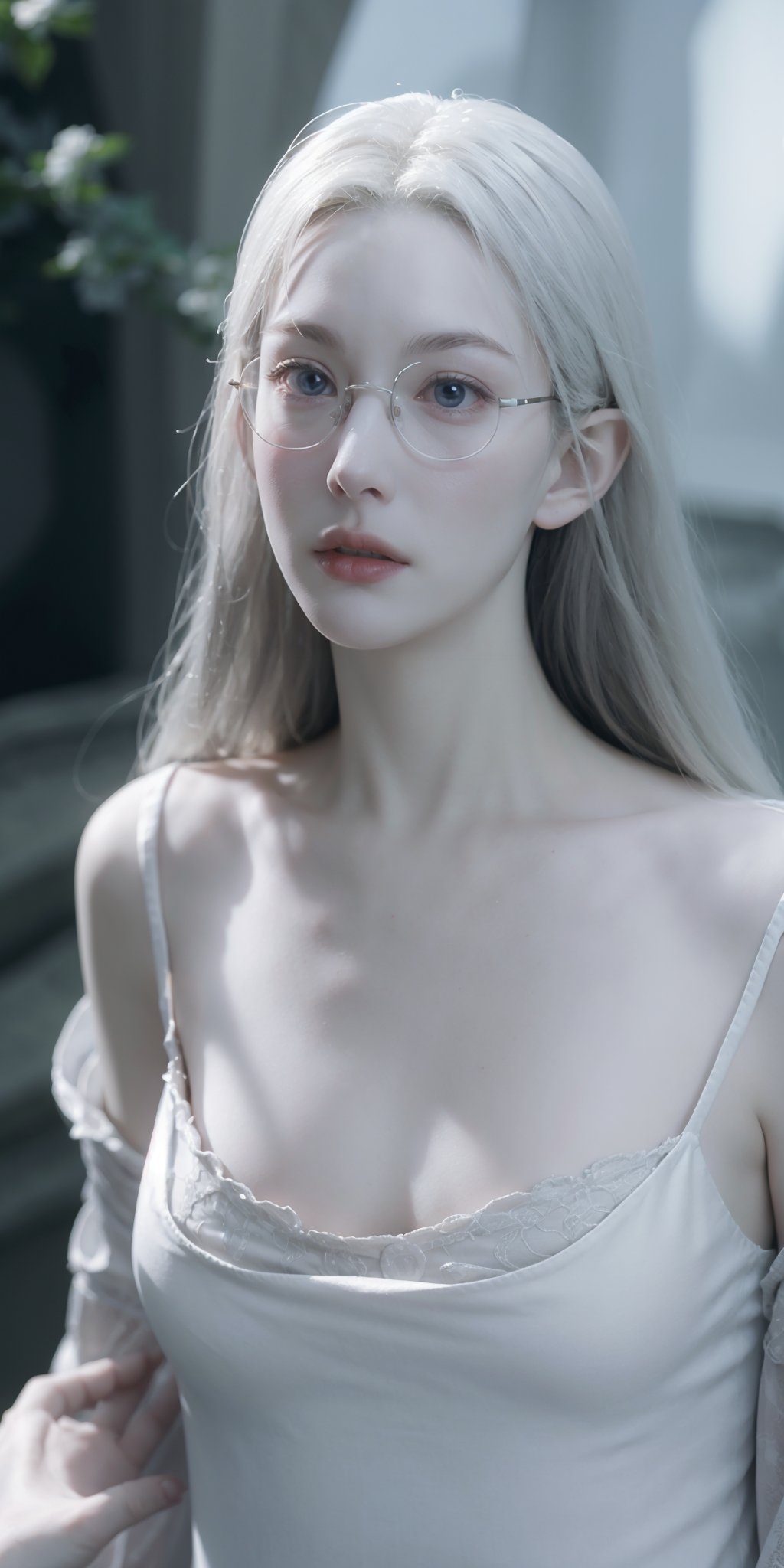 highres, masterpiece, perfect ligthing, bloom, cinematic lighting, adult, mature, 1girl, perfect skin, big breasts, glasses,arwen