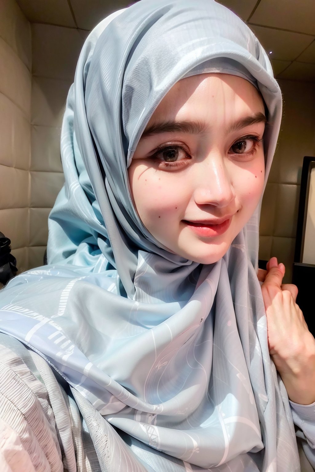 Close up,
1 girl, solo, looks, enjoying, looking at viewer, hijab 

,D1AMOND,ar1n