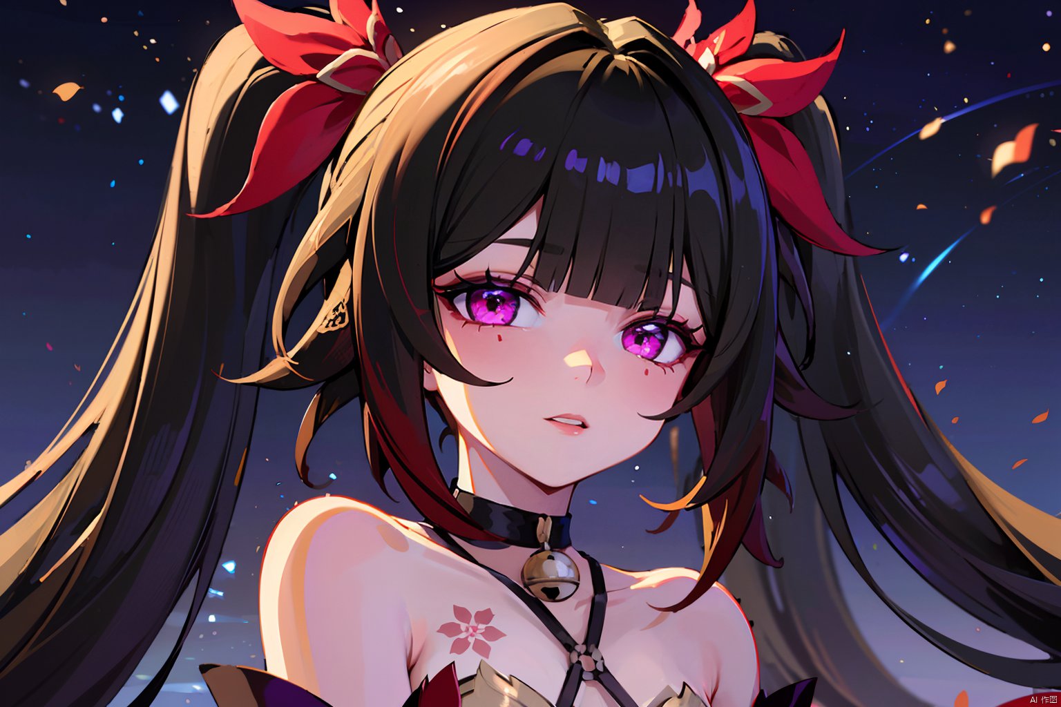  {{best quality}}, {{masterpiece}}, {{ultra-detailed}}, {illustration}, {detailed light}, {an extremely delicate and beautiful}, a girl, {beautiful detailed eyes}, stars in the eyes, messy floating hair, depth of field, 1girl, long hair,twintails