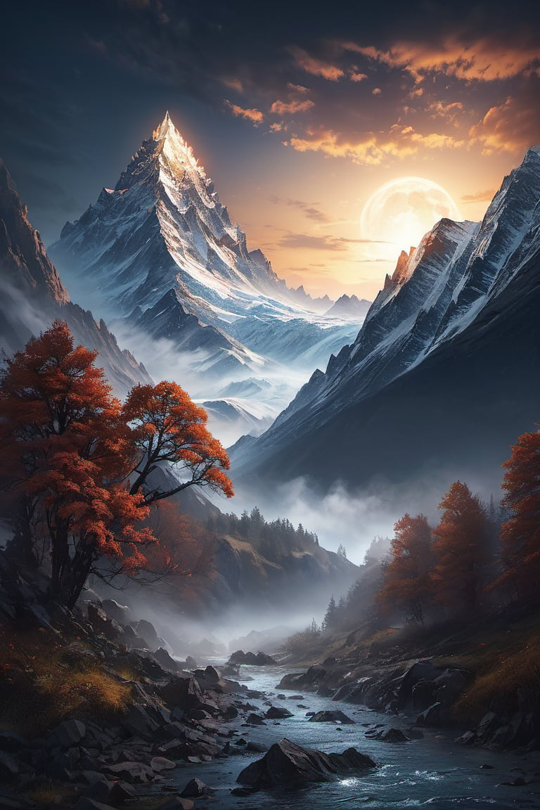 High altitude mountain river and cloud landscape backgroud, temple ,windy, night lights, fog,mortals cultivate immortals, masterpiece, best quality, beautiful and perfect face, random color dress, action move, torn clothes ,super detailed, super realistic,super fine detail depiction, high resolution, abstract beauty, stand, approaching perfection, pure form, unfinished, intricate details, 8k post production, high resolution, hyperdetailed, trending on artstation, sharp focus, intricate details, highly detailed, cinematic, cinematic lightings, cinematic film color, perfect hand, high detail, high detail skin, real skin, 8k, high_resolution, high quality