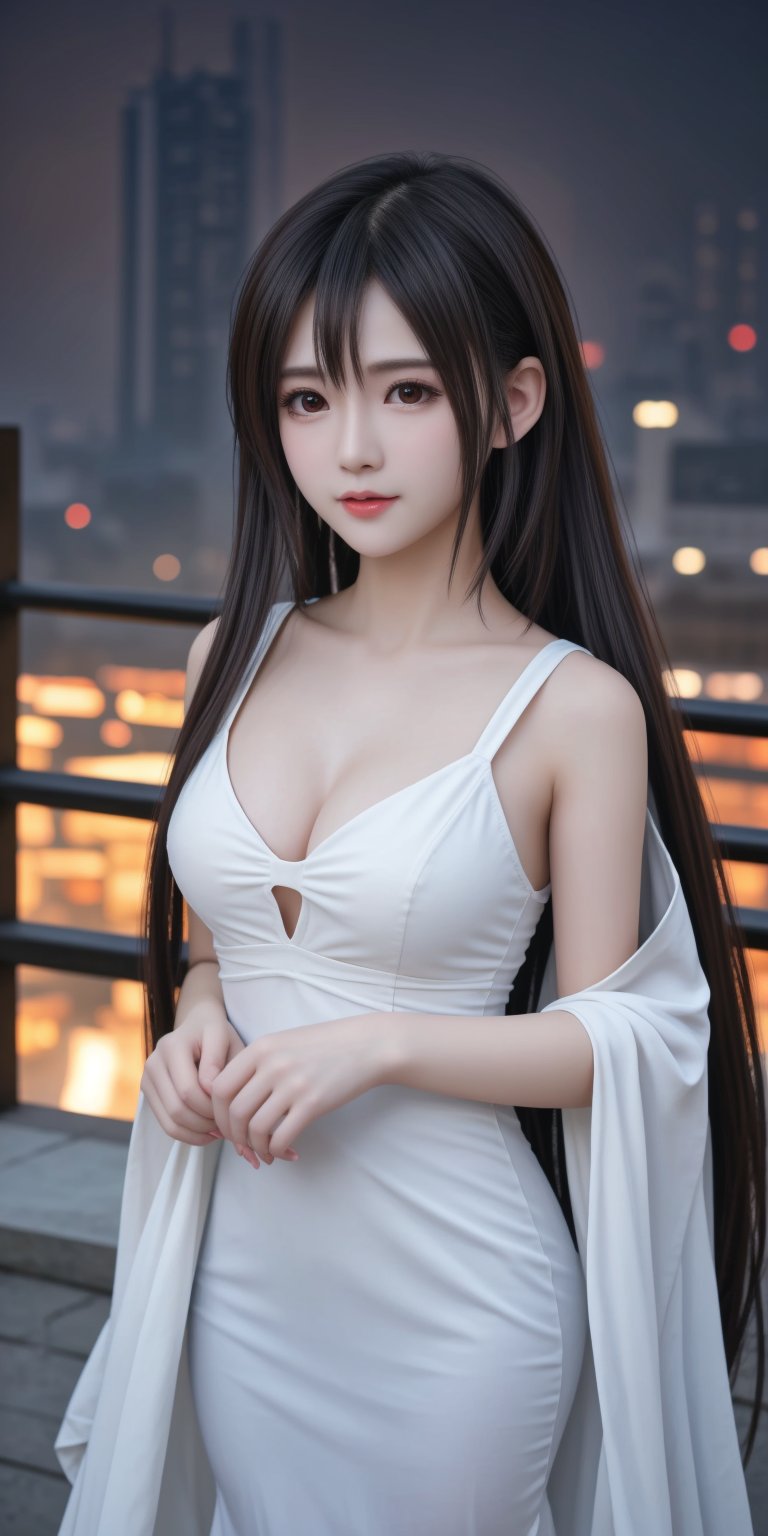 (8k, best quality, masterpiece:1.2),(best quality:1.0), (ultra highres:1.0), a beautiful goddess, ((extremely luminous bright design)), autumn lights, ((long hair)), floating hair by the wind, floating city at horizon, smog, fog, long dress, ((medium shot, upper body, portrait)), medium breast, ,more detail
,<lora:659111690174031528:1.0>