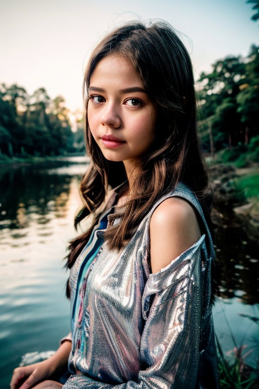 Girl,epic portrait,[[soft cinematic light,adobe lightroom,photolab,hdr,intricate,highly detailed,]],depth of field,epic realistic,bul4n,8k,sony aCR7 camera,detailed face,detailed body,lake,yukikato