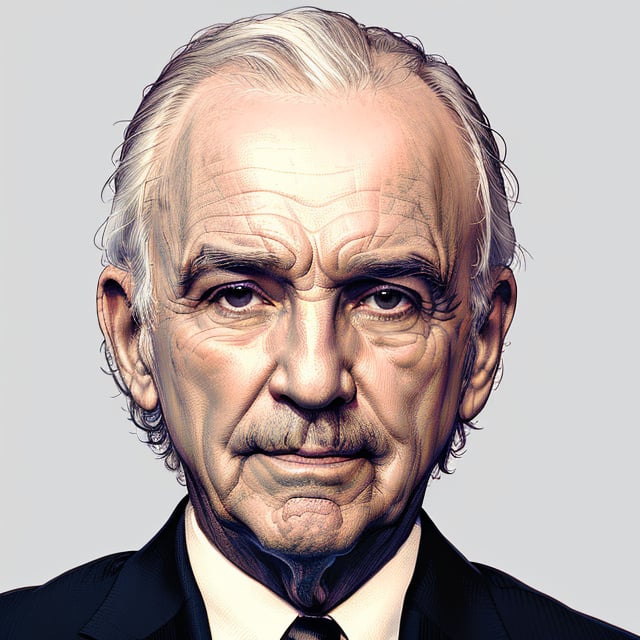 A full to medium upper body XTCH portrait of Sean Connery as James Bond, a crosshatching illustration. Partially shaded face, brown theme, olive background, monochrome, spot color, limited palette, ultra detailed hatching in shadow areas, sharp line art, intricately detailed layers of crosshatched lines, 8K, masterpiece, XTCH, crosshatching, illustration, portrait, ,XTCH