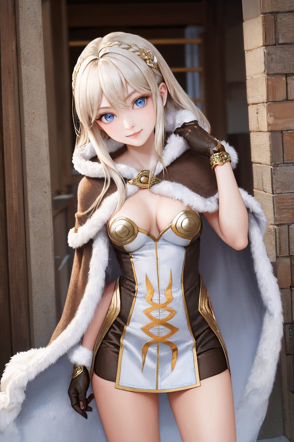 (masterpiece, best quality:1.2), solo, 1girl, smile, looking at viewer, long hair, white hair, blue eyes, ragnarokhiwiz <lora:attire_ro_highwizard-09:1>