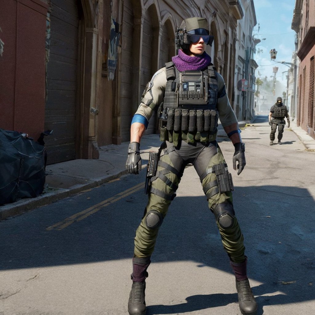 Full format movie still of (((Sasha Calle))) as a rainbow six seige character, detailed tactical gear, tactical vest, tactical belt, ,tacticalgear,Future Tactical Gear,sasha calle,mara (call of duty),urban techwear