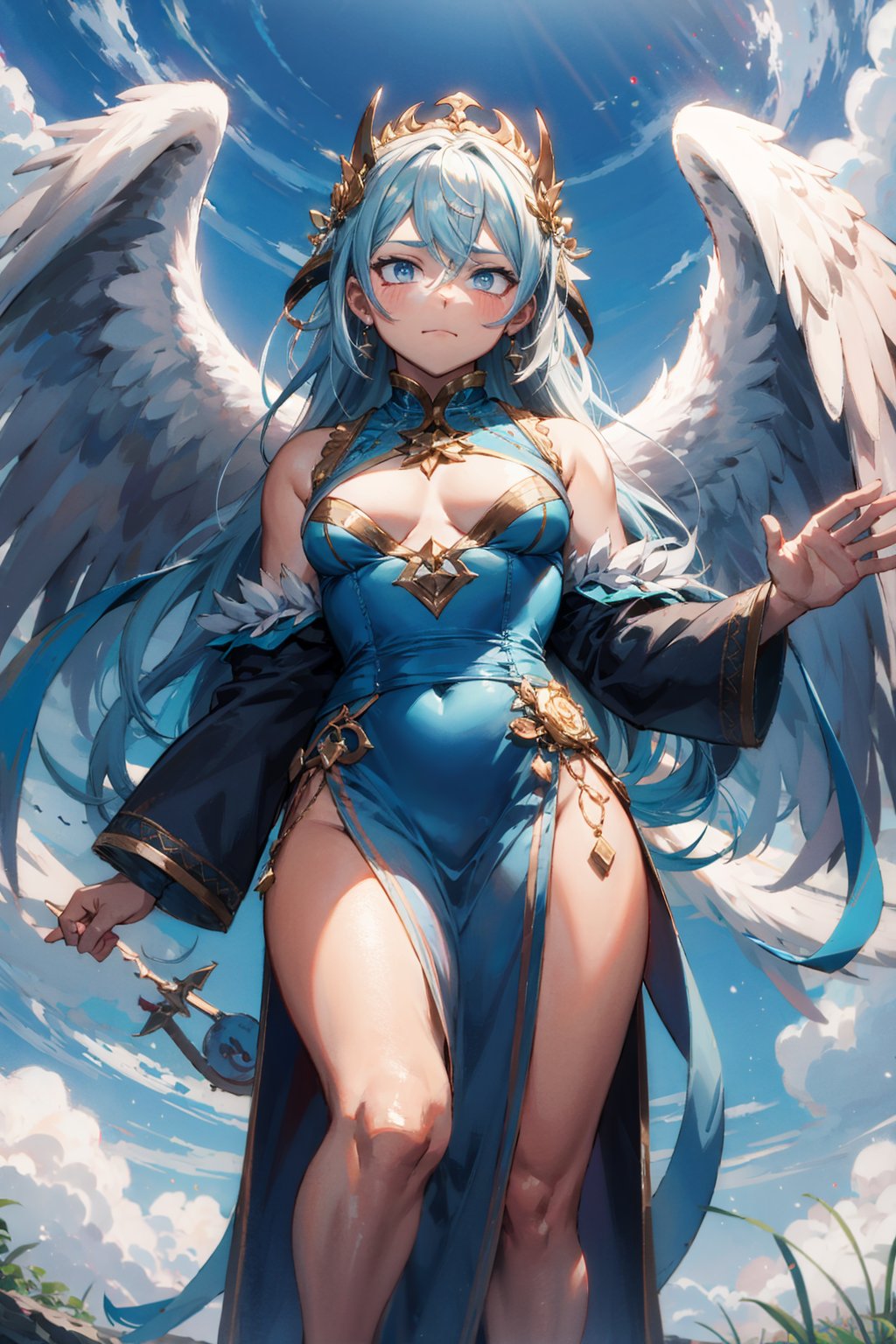 beautiful angel ,sky