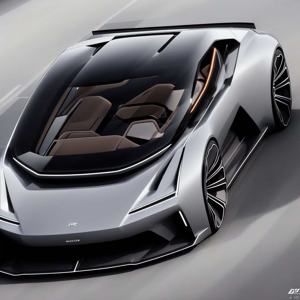  1, monochrome, no humans, ground vehicle, motor vehicle, logo, car, vehicle focus, sports car, Concept Car Design