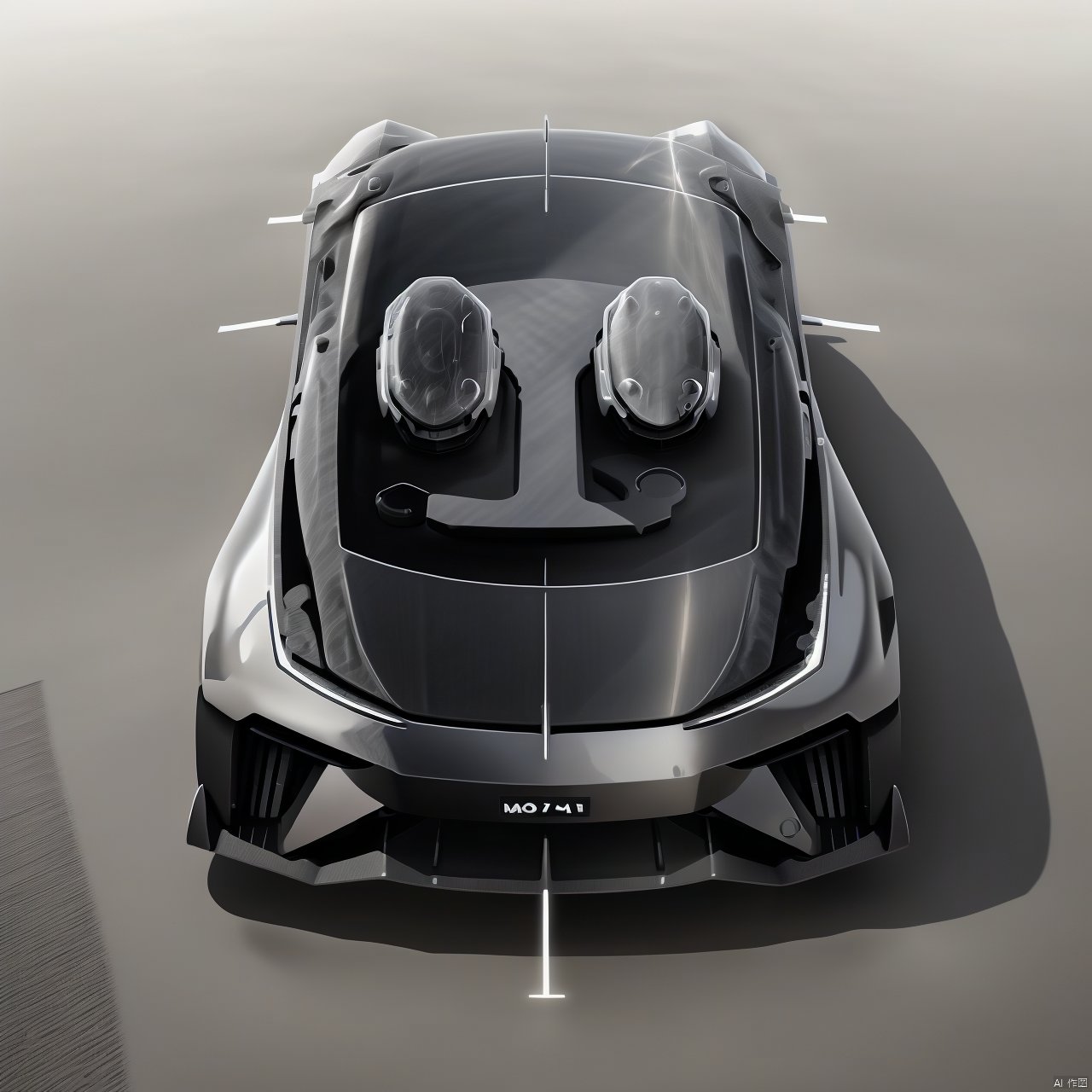  1, monochrome, no humans, ground vehicle, motor vehicle, logo, car, vehicle focus, sports car, Concept Car Design