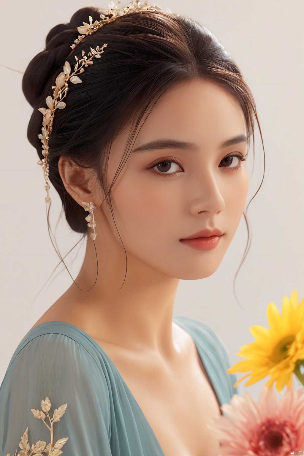  (one cute Extremely beautiful girl:1.2), (best quality, masterpiece:1.3), 8k, RAW, dalcefo, high resolution illustration, coloful, intricate details,cinematic light, 