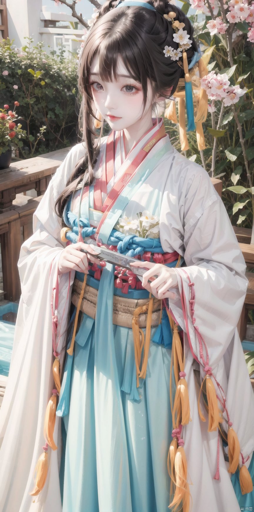  1girl, ((hanfu)),., xihuabeauty