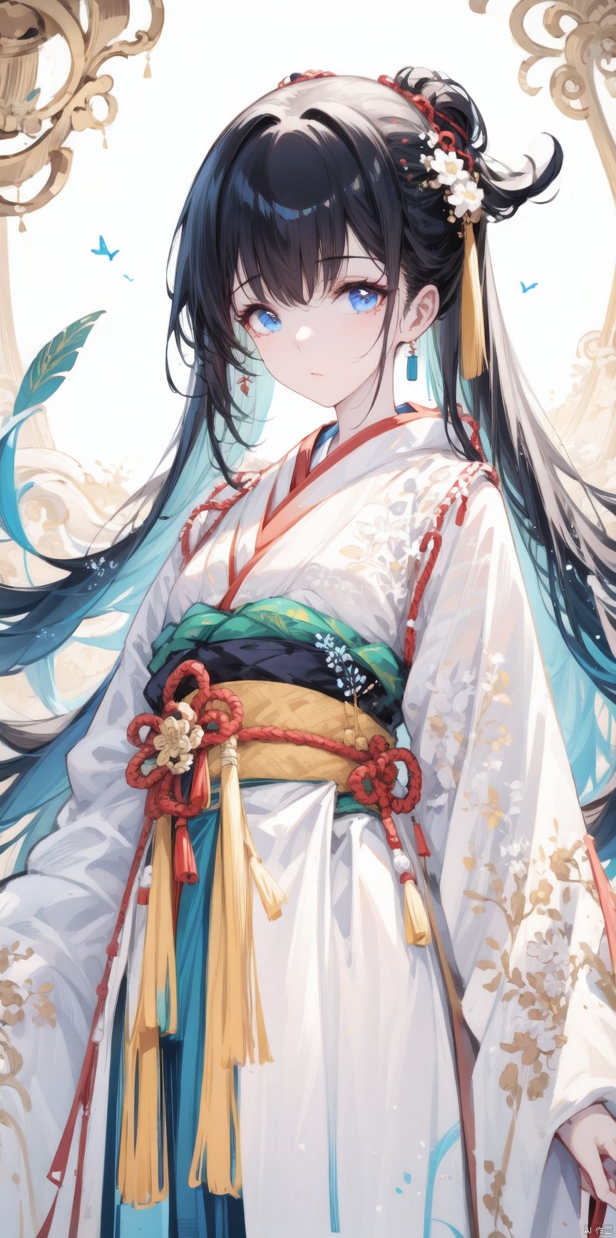  1girl, ((hanfu)),., xihuabeauty