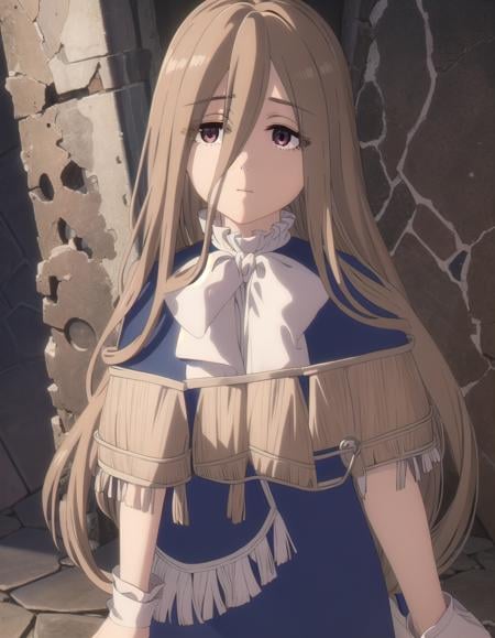 magesense, <lora:mage sense s1-lora-nochekaiser:1>,sense, long hair, brown hair, hair between eyes, (brown eyes:1.5), very long hair, ahoge,BREAK bow, bowtie, white bow, capelet, blue capelet, frills, wide sleeves,BREAK outdoors,BREAK looking at viewer, (cowboy shot:1.5),BREAK <lyco:GoodHands-beta2:1>, (masterpiece:1.2), best quality, high resolution, unity 8k wallpaper, (illustration:0.8), (beautiful detailed eyes:1.6), extremely detailed face, perfect lighting, extremely detailed CG, (perfect hands, perfect anatomy),