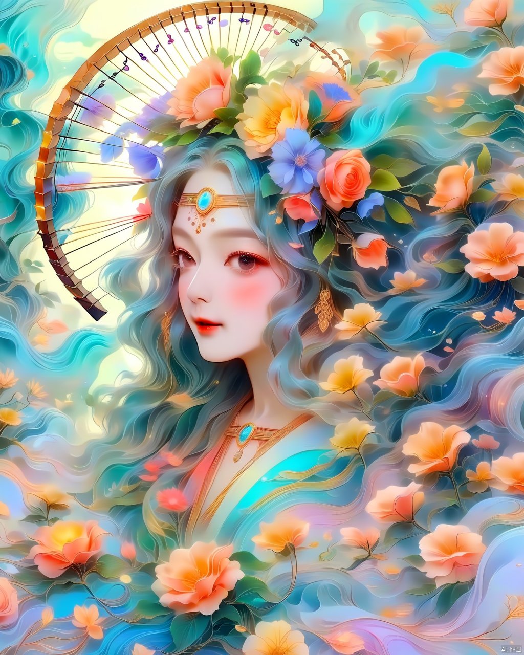  Dark Moody Atmosphere, (Knolling Photography:0.8),(AriaSunflower艾莉娅·向日葵 Aria a radiant bard from the sun kissed meadows of Summerglade adorns herself in colorful flowing garments armed with a lyrical harp she spreads joy and harmony her human lineage reflected in her warm sunlit complexion:2.1),(muscular male:1.1),