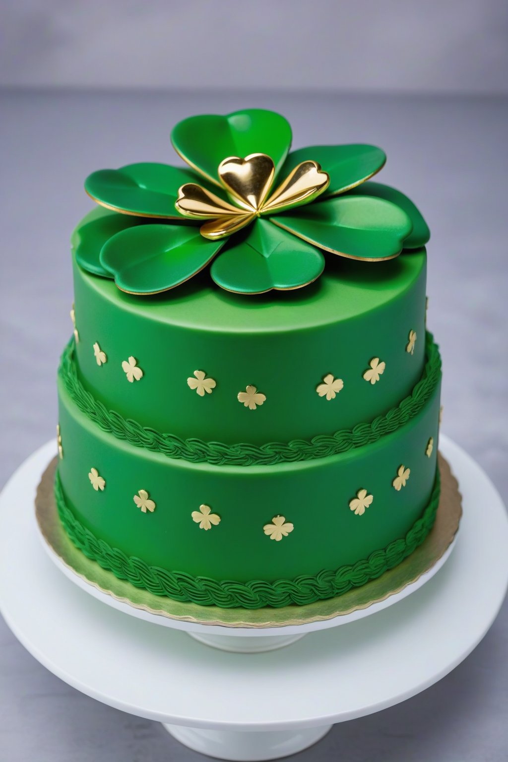 score_9, score_8_up, score_7_up, score_6_up, score_5_up, score_4_up, (Masterpiece, Best Quality:1.5), 
High-end and gorgeous clover cake, 