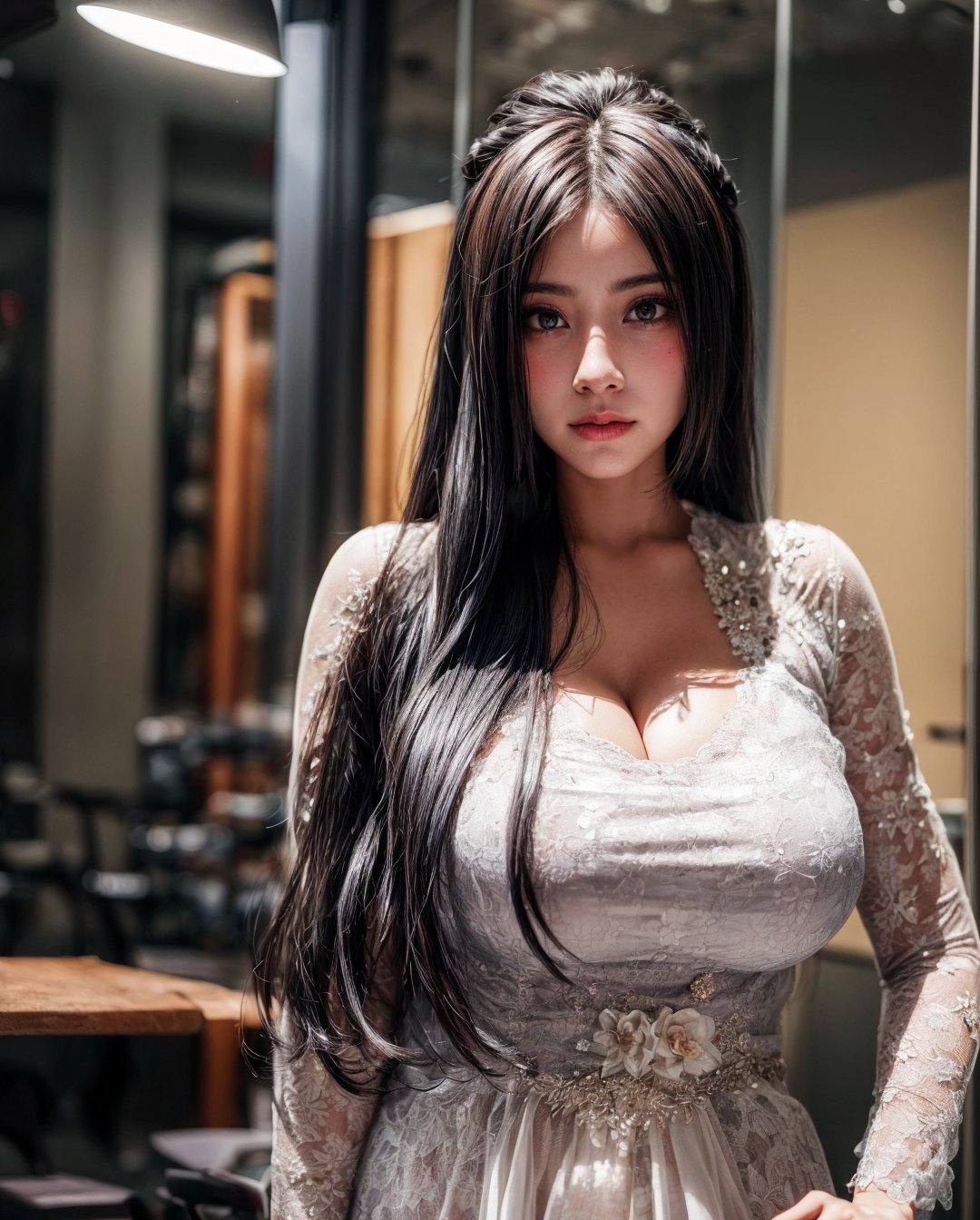 1girl solo (((long hair))) , upper body kebaya indonesia , reaistic photo. (beautiful face) (ultra hdr) ((high quality)) ,kebaya