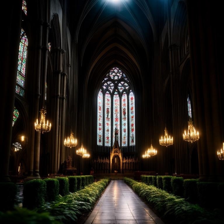 cinematic film still a large cathedral with a lot of trees inside,(Archilab:1), <lora:add_detail:0.5> . shallow depth of field, vignette, highly detailed, high budget, bokeh, cinemascope, moody, epic, gorgeous, film grain, grainy