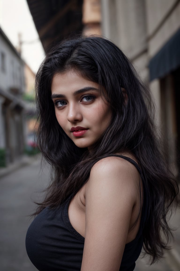 beautiful cute young attractive indian teenage girl, village girl, 25 years old, cute,  
Instagram model, long black_hair, colorful hair, warm, dacing,
her skin is fair,stylish black hair, hyper realistic face, 
curvy body,beautiful face, 16k, FHD, raw photo, 
pretty face mesh, detailed face, detailed eyes, detailed lips with exposed breast.
8k. Hyperdeytails. Blue eyes, pink lips, pure soft skin. High depth of field,
random dark effect background,random pose,
red lipstic,
pretty face mesh, 
Street photography, body parts front view,
concept art, looking at camera, full body in frame, 
masterpiece,Plump
