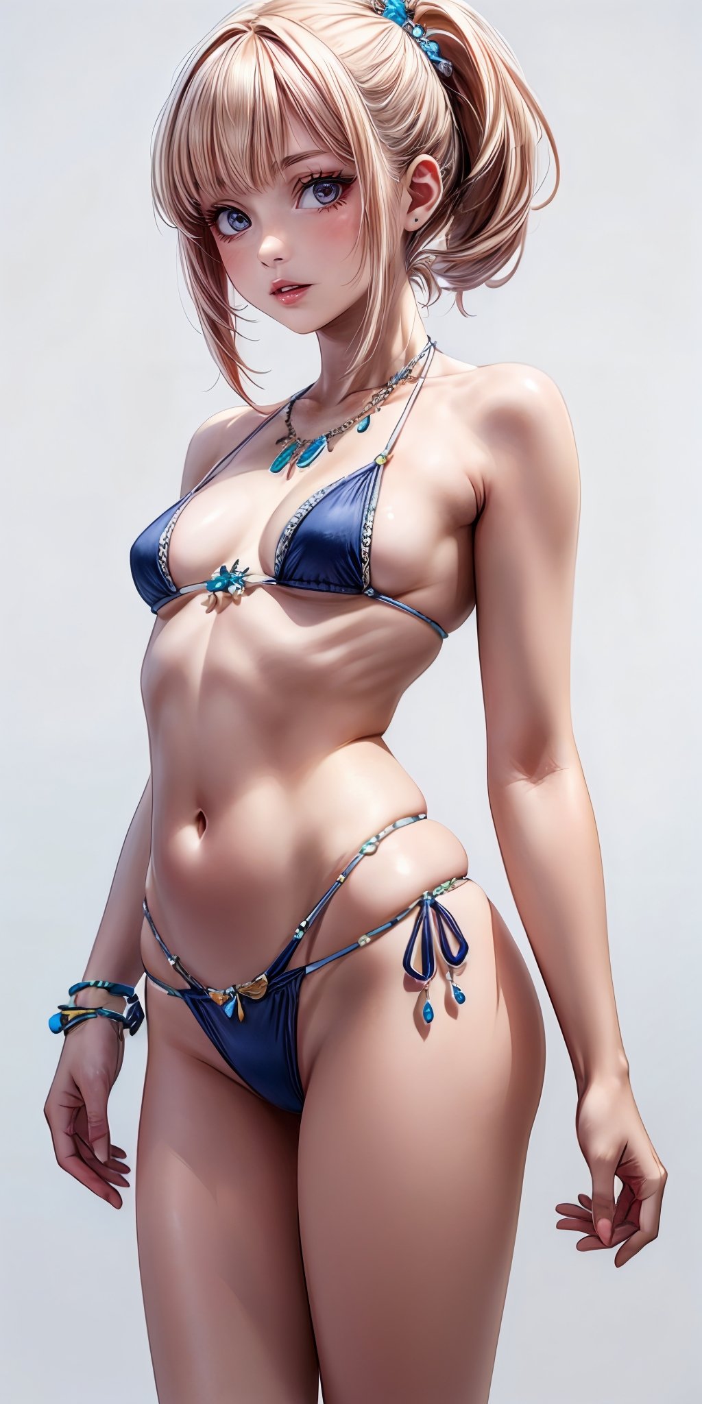 (masterpiece,ultra-detailed,best quality,8K,illustration,shaved:1.0),(petite girl:1.4) <lora:add_detail:1.2>, ,simple background <lora:jbikini:0.4> jewelry bikini, swimsuit, bikini,jewelry