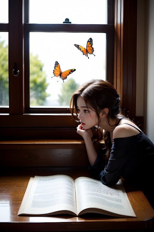 All night my love overflows like rain
Windowsill butterflies are like beautiful chapters flying in a poem
(I continue to write) Oh, write, I will love you forever at the end of the poem
You are the only thing I want to know