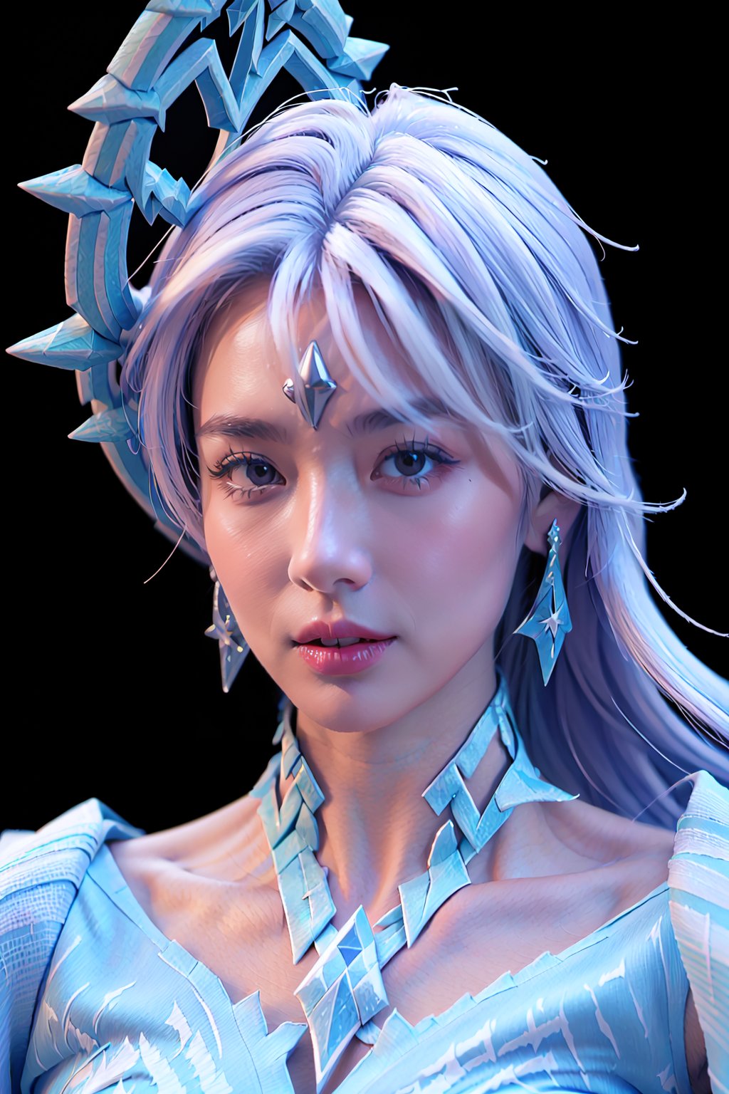 Aurora_Maiden_Of_The_Glacier,ice_queen,half_body portrait<lora:EMS-328267-EMS:1.000000>