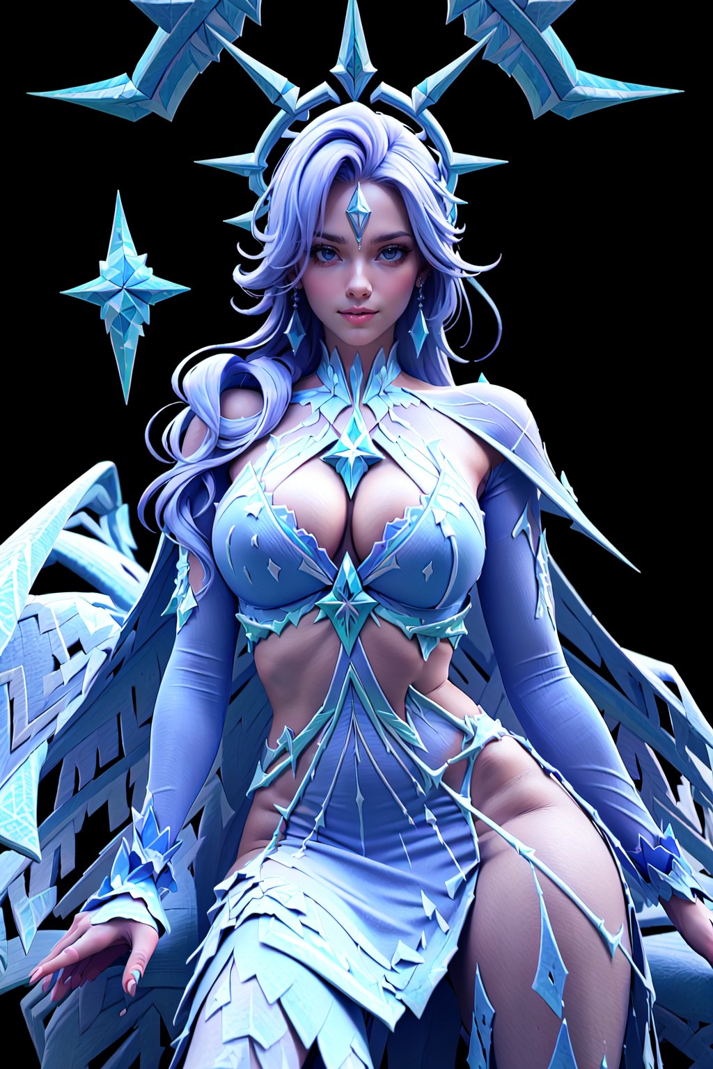 Aurora_Maiden_Of_The_Glacier,ice_queen,sitting,((big_breasts:1)),nsfw,lingeries,sexy<lora:EMS-328267-EMS:1.000000>