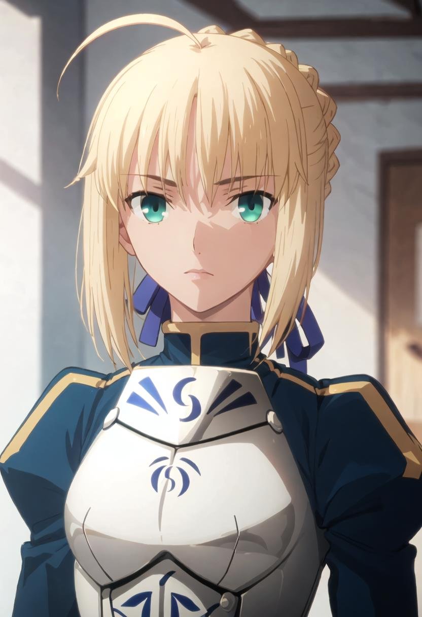 {safe:1.10}, best quality, masterpiece, highres, solo, {saber_fatestaynightufotable:0.90}, portrait, looking_at_viewer