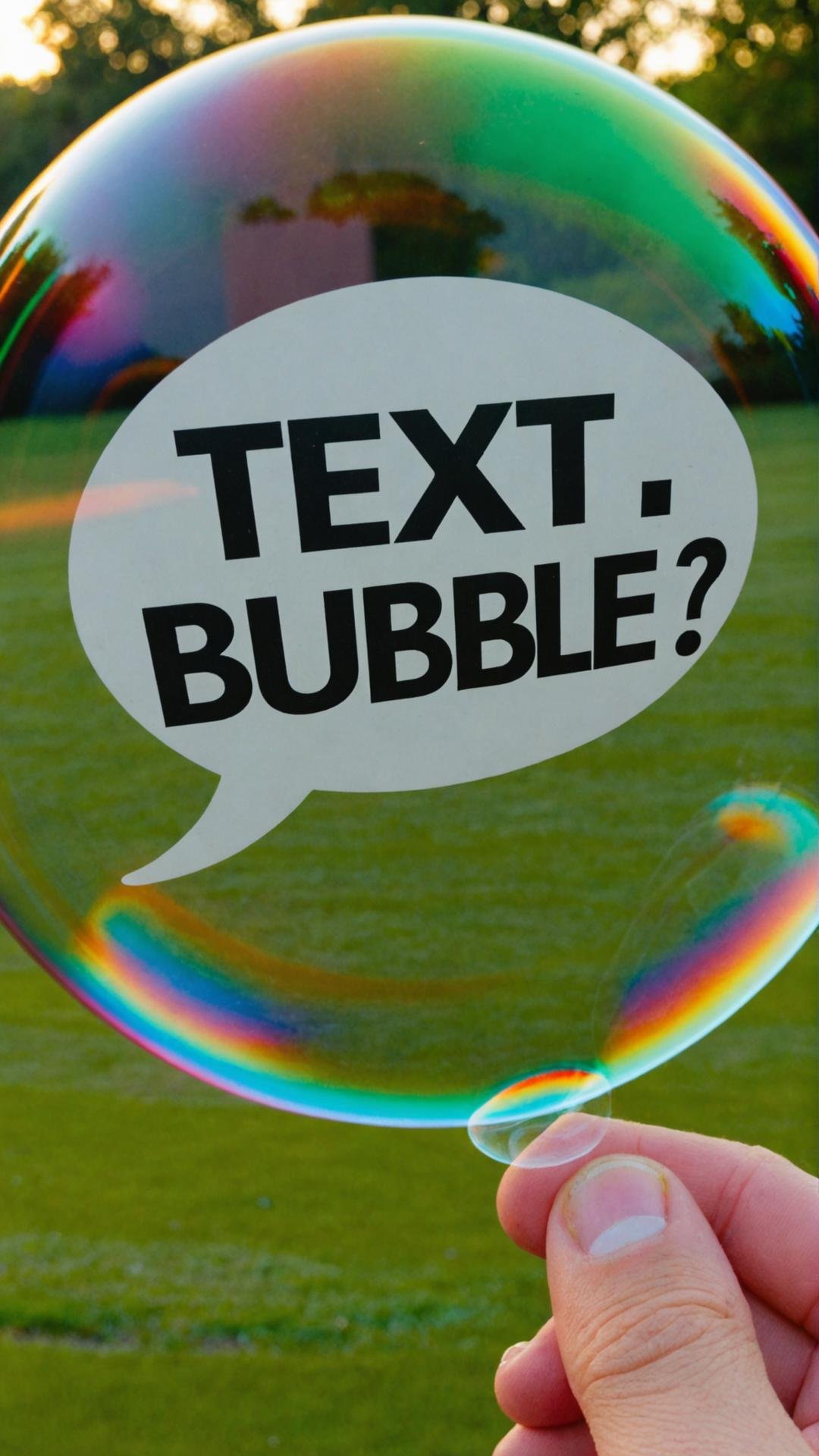 Photo of the best thing I have ever seen in my life with gas text bubble that says "text bubbble"