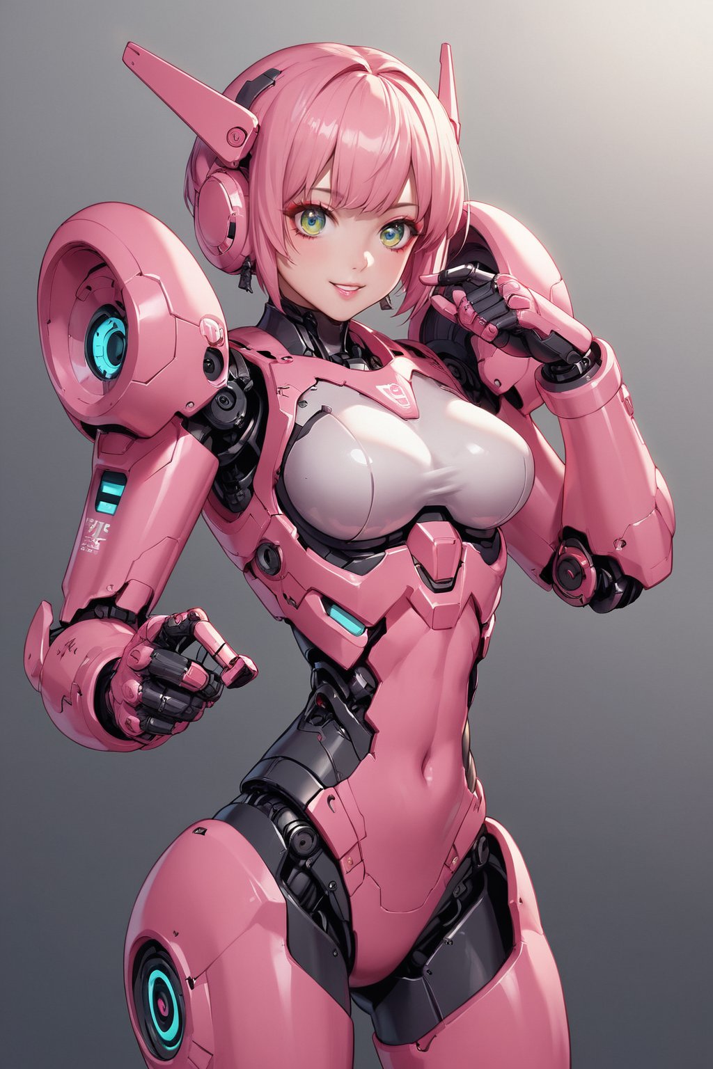 score_9, score_8_up, score_7_up, score_6_up, score_5_up, score_4_up, 
Source_Anime, Source_Japanese anime, Source_Pro anime, FuturEvoLab-lora-mecha, 
1girl, solo, adorable robot girl, futuristic lightweight armor, sparkling eyes, playful hair style, pastel neon environment, interactive pose, high-tech gadgets around, soft shadows
