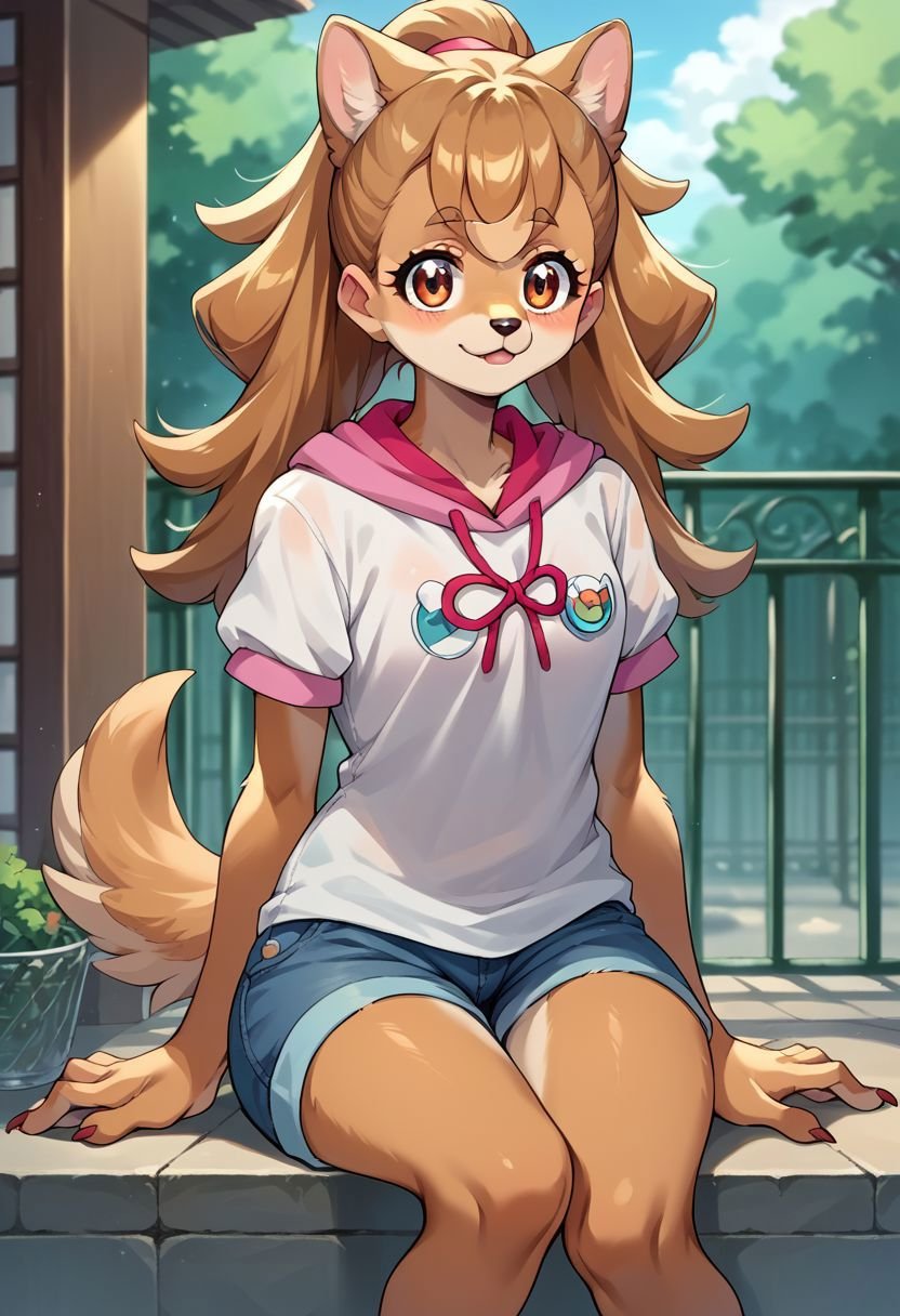 score_9, score_8_up, score_7_up, (source_furry, anthro, dog)inukaikomugi, 1girl, solo